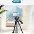 JMARY KP-2201 Smartphone / Camera Live Photography Tripod Portable 1.7m Adjustable Stand with Phone Clip - Black
